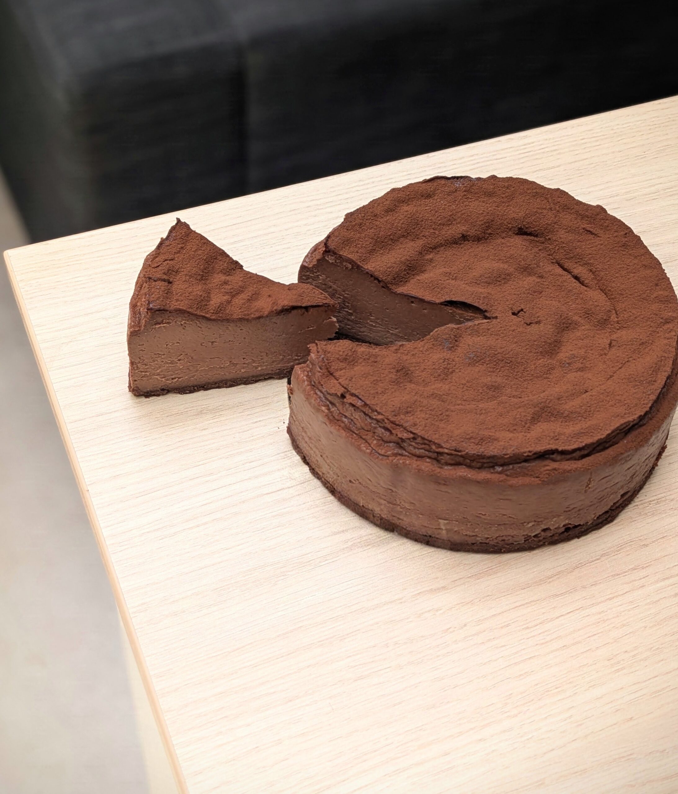 Cheesecake basque chocolat saison pâtisserie annecy savoie